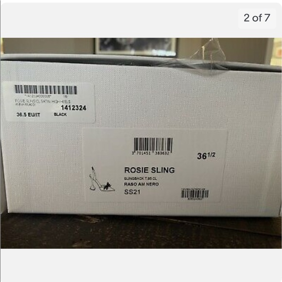 AMINA MUADDI ROSIE BLACK 36.5 WITH BOX AND DUSTBAG - Picture 3 of 7